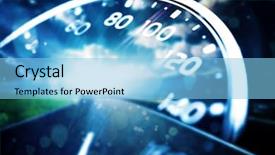  Presentation with speed - Presentation having speed night traffic double exposure background and a light blue colored foreground