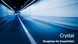  Presentation with car racing - Beautiful presentation featuring speed racing - view from side of car backdrop and a ocean colored foreground