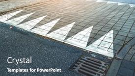  Presentation with retarders - Theme consisting of speed-retarders-built background and a ocean colored foreground