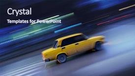  Presentation with element - Presentation theme with speed scene element of design background and a navy blue colored foreground