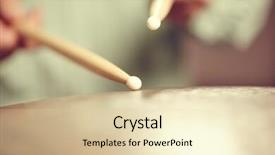  Presentation with drums - Theme having speed sound - drums conceptual image background and a  colored foreground