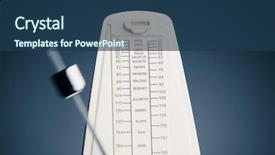  Presentation with sound - PPT layouts enhanced with speed sound - music metronome background and a ocean colored foreground