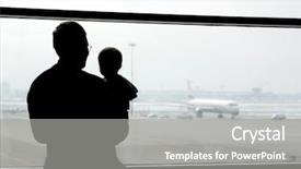  Presentation with father son and looking - Beautiful presentation theme featuring speed traps - father and son looking backdrop and a gray colored foreground