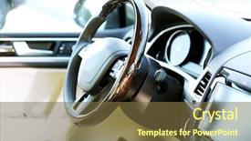  Presentation with view of the salt mine - Slide set having speedo - interior view of car background and a tawny brown colored foreground