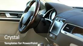  Presentation with view of the salt mine - PPT theme featuring speedo - interior view of car background and a dark gray colored foreground
