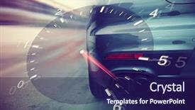  Presentation with car racing - PPT layouts enhanced with speedometer - transportation high speeds racing background and a navy blue colored foreground