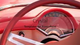  Presentation with classic car - Beautiful PPT theme featuring speedometer-and-wheel-of-classic backdrop and a  colored foreground