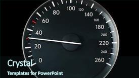  Presentation with car - Beautiful slides featuring speedometer of a car showing backdrop and a wine colored foreground