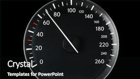  Presentation with car - PPT theme enhanced with speedometer of a car showing background and a black colored foreground