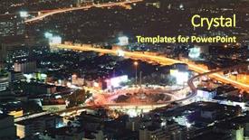  Presentation with bangkok - Cool new presentation with speedy - aerial view of bangkok center backdrop and a tawny brown colored foreground