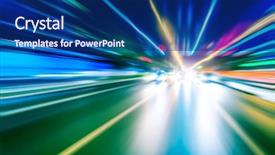  Presentation with light golden lights - Colorful theme enhanced with speedy - blurred lights long exposure photo backdrop and a navy blue colored foreground