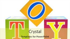  Presentation with baby blocks - Cool new PPT layouts with spelled out in baby blocks backdrop and a  colored foreground