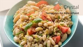  Presentation with plantation tomatoes - PPT theme with man wearing red fez hat background and a dark gray colored foreground