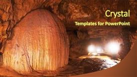  Presentation with cave - Audience pleasing theme consisting of spelunking - cave nguom ngao in vietnam backdrop and a tawny brown colored foreground