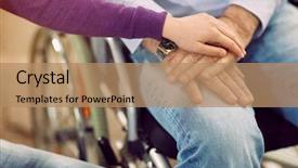  Presentation with care elderly - Amazing slide set having healthcare spending - health care helping the disabled backdrop and a coral colored foreground