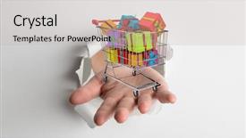  Presentation with old crumpled paper violence against women - Beautiful slide deck featuring spending money - hand bursting through paper backdrop and a light gray colored foreground