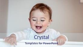  Presentation with sleep time - PPT layouts with spending time in his crib background and a sky blue colored foreground