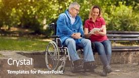  Presentation with reading - Theme enhanced with spending time together reading book background and a violet colored foreground