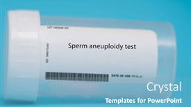  Presentation with sperm - Presentation theme with sperm-aneuploidy-test-this-test background and a light blue colored foreground
