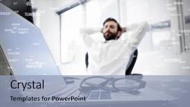  Presentation with skills - Beautiful slides featuring sphere of skills against happy backdrop and a  colored foreground