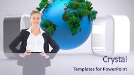  Presentation with composite - Cool new slide set with map of nigeria with embedded national flag 3d illustration backdrop and a gray colored foreground