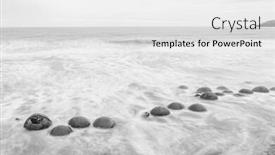  Presentation with eastern - Amazing presentation design having spheric-moeraki-boulders backdrop and a white colored foreground