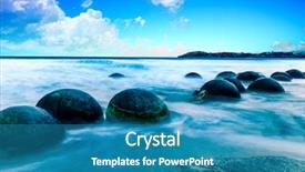  Presentation with being new resident - Colorful presentation enhanced with spheric moeraki boulders backdrop and a teal colored foreground