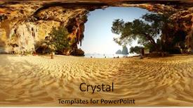  Presentation with krabi - Amazing PPT layouts having spherical 360 degrees panorama backdrop and a gold colored foreground
