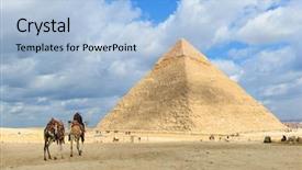  Presentation with cairo - PPT layouts with sphinx - giza pyramids - cairo egypt background and a light blue colored foreground