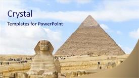 Presentation with cairo - Cool new presentation theme with sphinx and giza pyramids backdrop and a sky blue colored foreground