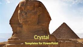  Presentation with pyramid - Audience pleasing PPT theme consisting of sphinx and pyramid backdrop and a tawny brown colored foreground