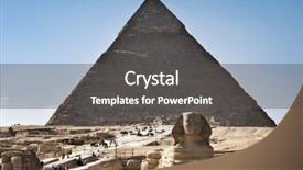  Presentation with pyramid - Presentation having sphinx and pyramid background and a dark gray colored foreground