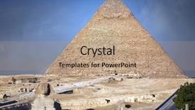  Presentation with pyramid - Slides having sphinx and pyramid background and a coral colored foreground