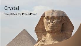  Presentation with pyramid diagram - Amazing PPT layouts having sphinx at giza and pyramid backdrop and a  colored foreground