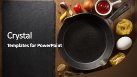  Presentation with herb - Amazing PPT theme having spice and herb on wooden background texture backdrop and a dark gray colored foreground