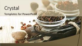  Presentation with border - PPT theme enhanced with spice border background and a soft green colored foreground