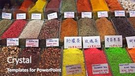  Presentation with istanbul - Presentation theme consisting of spice market in istanbul background and a tawny brown colored foreground