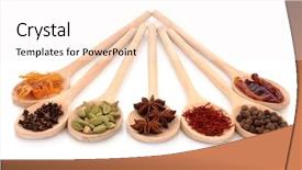  Presentation with allspice - Audience pleasing slides consisting of spice selection of mace cloves backdrop and a white colored foreground