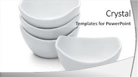  Presentation with dip - Audience pleasing presentation theme consisting of group of white porcelain dip bowls isolated on white backdrop and a white colored foreground