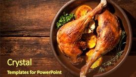  Presentation with spices - PPT theme with spices cooking at christmas background and a tawny brown colored foreground