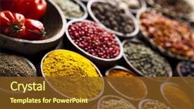  Presentation with cooking - Slide deck enhanced with dental - hygiene toothbrush and toothpaste razor background and a light gray colored foreground