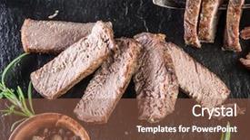  Presentation with graphite - Slide deck enhanced with spices on the graphite background and a violet colored foreground