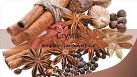  Presentation with spices - Colorful slide set enhanced with spices on white backdrop and a red colored foreground