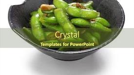  Presentation with soy - Colorful PPT layouts enhanced with spicy-garlic-edamame-green-soy backdrop and a tawny brown colored foreground