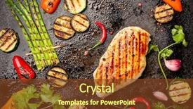  Presentation with breast - Amazing presentation having spicy grilled chicken breast backdrop and a tawny brown colored foreground