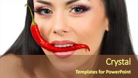  Presentation with red chilli - Amazing PPT theme having hand drawn cloud technology backdrop and a  colored foreground.