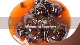  Presentation with pine cone - Colorful PPT theme enhanced with spill-of-pine-cone-jam backdrop and a tawny brown colored foreground