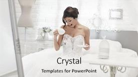  Presentation with spilling - Presentation theme having spilled - unlucky bride spilling coffee background and a white colored foreground