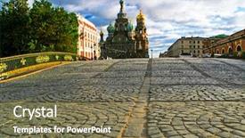 Presentation with blood - Slide deck with spilled blood st petersburg russia background and a violet colored foreground