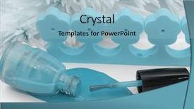  Presentation with nail - Beautiful theme featuring eco car concept backdrop and a lemonade colored foreground